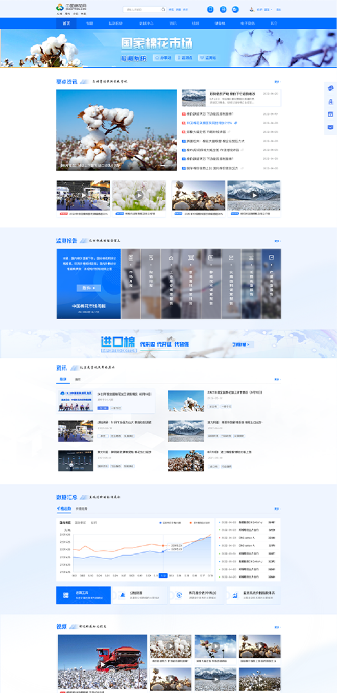 中國棉花網(wǎng)設(shè)計方案